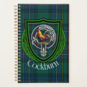 Cockburn Scottish Clan Tartan & Crest Planer (Vorderseite)