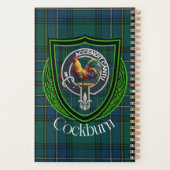 Cockburn Scottish Clan Tartan & Crest Planer (Rückseite)