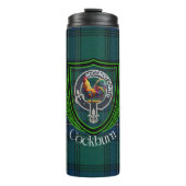 Cockburn Scottish Clan Tartan & Crest Thermosbecher (Vorderseite)