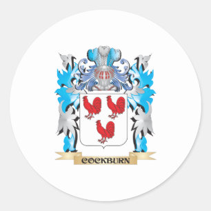 Cockburn Wappen - Familienwappen Runder Aufkleber