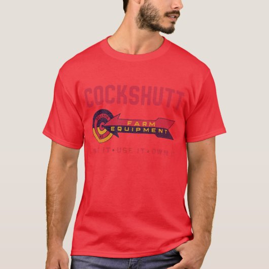 Cockbus-Vintage landwirtschaftliche Ausrüstung T-Shirt (Vorderseite)