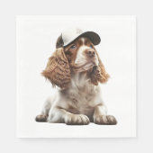 Cocker Baseball Serviette (Vorderseite)