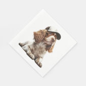 Cocker Baseball Serviette (Ecke)