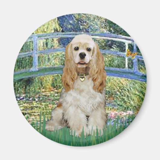 Cocker (Buff) - Brücke Magnet (Vorne)