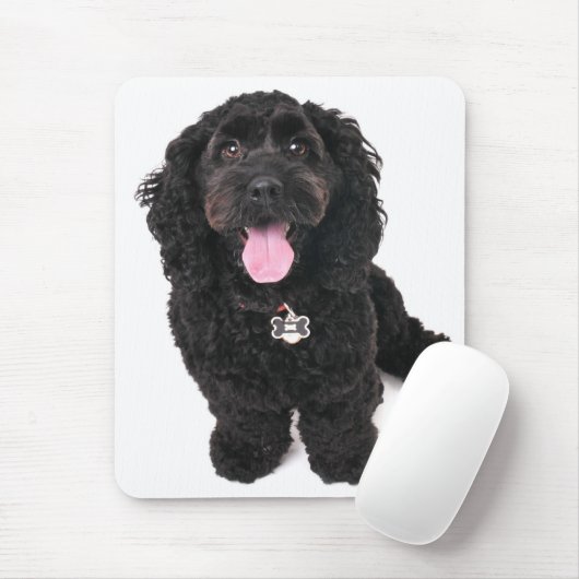 Cocker Poodle Mix Welpe nachschlagen Mousepad (Mit Mouse)