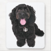 Cocker Poodle Mix Welpe nachschlagen Mousepad (Vorne)