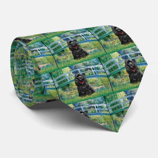 Cocker (schwarz) - Brücke Krawatte (Gerollt)