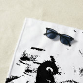 Cocker Sketch –   Bold Dog, Big Splash Strandtuch (Beispiel)