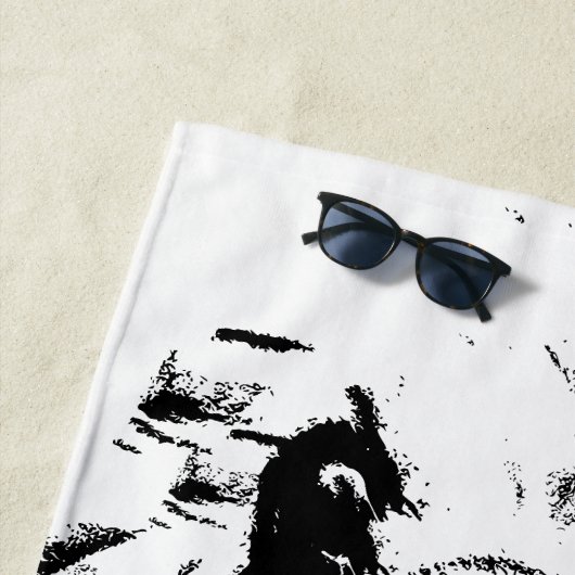 Cocker Sketch –   Bold Dog, Big Splash Strandtuch (Beispiel)