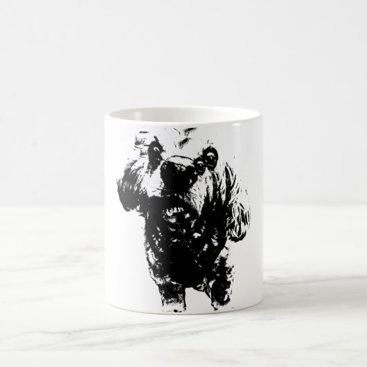 Cocker Sketch – Dicke Tinte Kaffeetasse (Mittel)