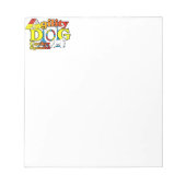 Cocker Spanel Agility Notizblock (Vorderseite)