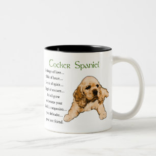 Cocker Spanel Art Gifts Zweifarbige Tasse