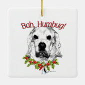 Cocker Spanel Bah Humbug Keramikornament (Rückseite)