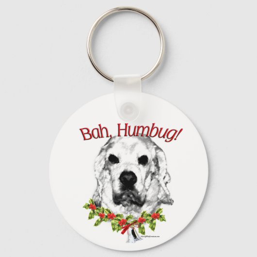 Cocker Spanel Bah Humbug Schlüsselanhänger (Vorderseite)