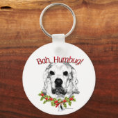 Cocker Spanel Bah Humbug Schlüsselanhänger (Vorderseite)