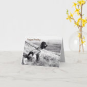 Cocker Spanel Birthday Karte (Gelbe Blume)