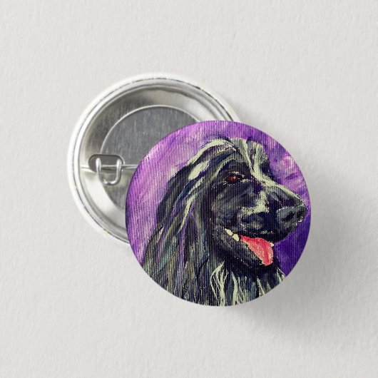 Cocker Spanel Blue Roan Hund gestrichen Button (Vorne & Hinten)