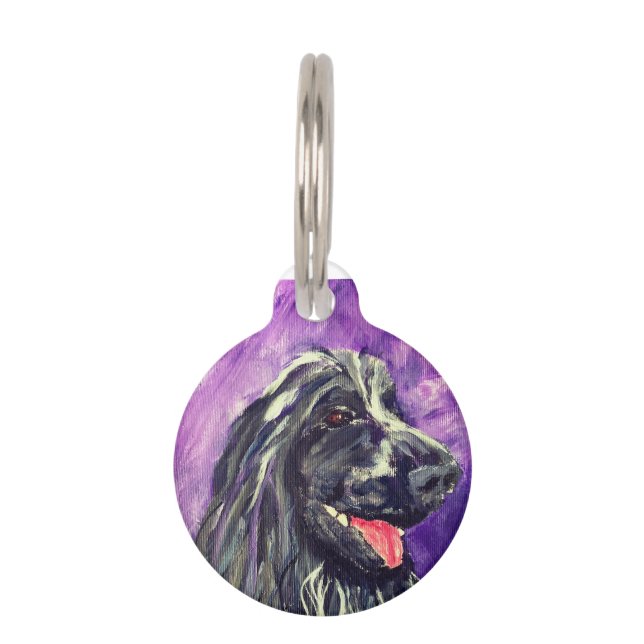 Cocker Spanel Blue Roan Hund gestrichen Haustiermarke (Vorderseite)