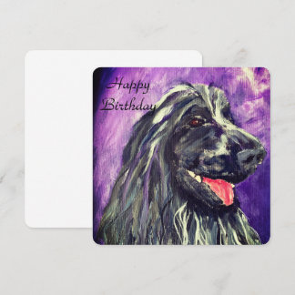 Cocker Spanel Blue Roan Hund zum Geburtstag bemalt