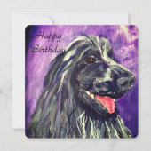 Cocker Spanel Blue Roan Hund zum Geburtstag bemalt (Vorderseite)