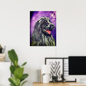 Cocker Spanel Blue Roan Painted Poster (Heimbüro)