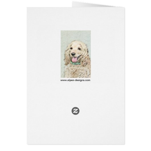 Cocker Spanel Buff Painting - Original Dog Art (Hinten)