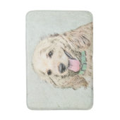 Cocker Spanel Buff Painting - Original Dog Art Badematte (Vorderseite Vertikal)