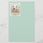 Cocker Spanel Buff Painting - Original Dog Art Briefpapier (Vorderseite)