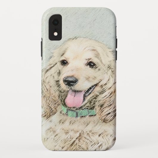 Cocker Spanel Buff Painting - Original Dog Art Case-Mate iPhone Hülle (Rückseite)
