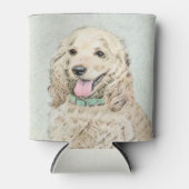 Cocker Spanel Buff Painting - Original Dog Art Dosenkühler (Vorderseite)