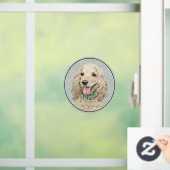 Cocker Spanel Buff Painting - Original Dog Art Fensteraufkleber (Zuhause)