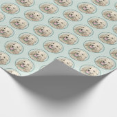 Cocker Spanel Buff Painting - Original Dog Art Geschenkpapier (Ecke)