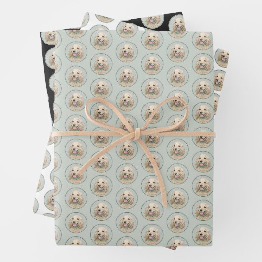 Cocker Spanel Buff Painting - Original Dog Art Geschenkpapier Set (Beispiel)