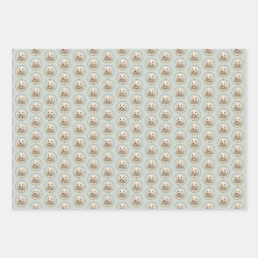 Cocker Spanel Buff Painting - Original Dog Art Geschenkpapier Set (Vorderseite)
