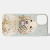 Cocker Spanel Buff Painting - Original Dog Art iPhone Hülle (Rückseite (Horizontal))