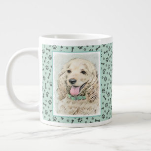 Cocker Spanel Buff Painting - Original Dog Art Jumbo-Tasse