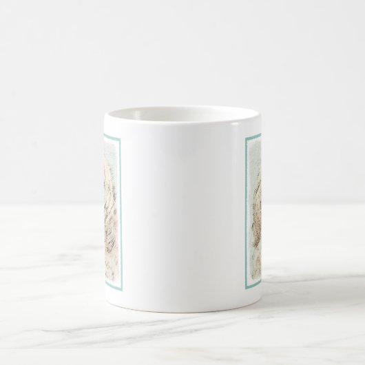 Cocker Spanel Buff Painting - Original Dog Art Kaffeetasse (Mittel)