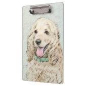 Cocker Spanel Buff Painting - Original Dog Art Klemmbrett (Links)