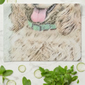 Cocker Spanel Buff Painting - Original Dog Art Küchentuch (Gefaltet)