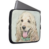 Cocker Spanel Buff Painting - Original Dog Art Laptopschutzhülle (Vorne Rechts)