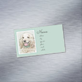 Cocker Spanel Buff Painting - Original Dog Art Magnetische Visitenkarte (Beispiel)