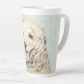 Cocker Spanel Buff Painting - Original Dog Art Milchtasse (Rechte Ecke)