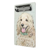 Cocker Spanel Buff Painting - Original Dog Art Mini Klemmbrett (Gewinkelt2)
