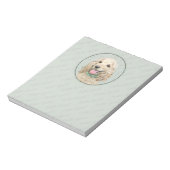 Cocker Spanel Buff Painting - Original Dog Art Notizblock (Rotiert)