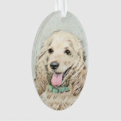 Cocker Spanel Buff Painting - Original Dog Art Ornament (Vorderseite)