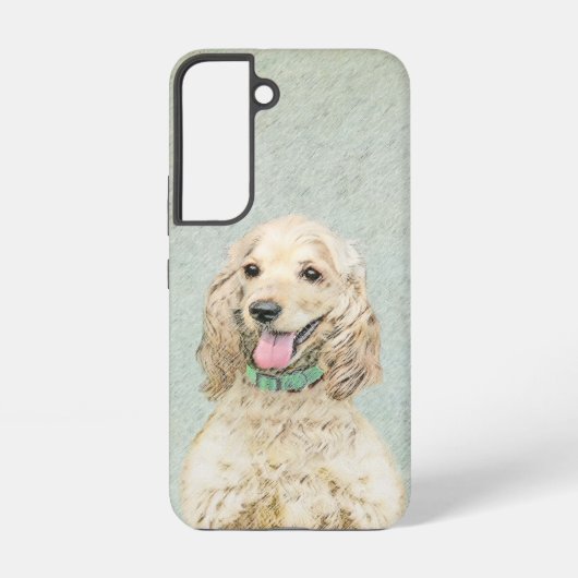 Cocker Spanel Buff Painting - Original Dog Art Samsung Galaxy Hülle (Rückseite)