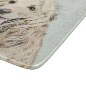 Cocker Spanel Buff Painting - Original Dog Art Schneidebrett (Ecke)