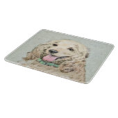 Cocker Spanel Buff Painting - Original Dog Art Schneidebrett (Ecke)
