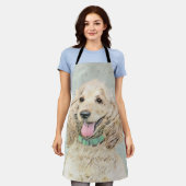 Cocker Spanel Buff Painting - Original Dog Art Schürze (Getragen)