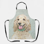 Cocker Spanel Buff Painting - Original Dog Art Schürze (Vorderseite)